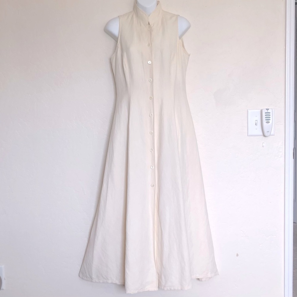 Banana Republic Vintage Linen Blend Dress Sz 6